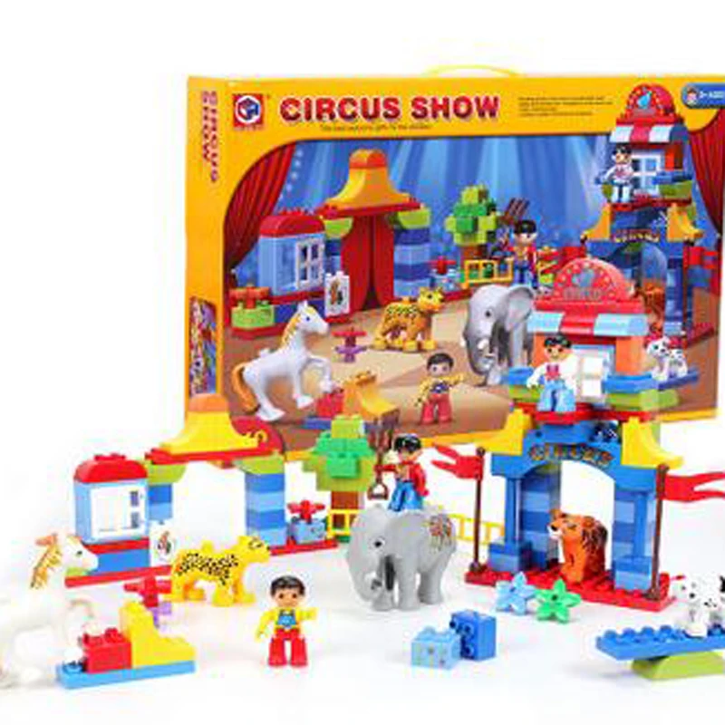 

Children's Environmental Protection Blocks Plastic Particles Assembled Jigsaw Educational Circus Improve Creative Motion