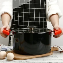 DINIWELL силиконовый анти-горячий изоляционный рукав ручка для столовой посуды крышка кухонный инструмент нескользящий горшок держатель для чугунной сковороды