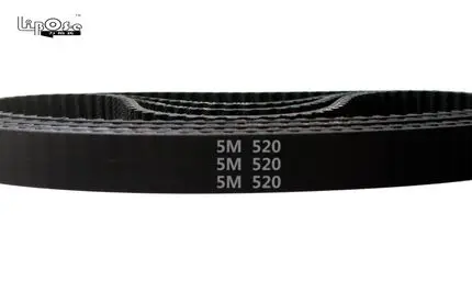 

5pc HTD5M belt 520-5M-15 Teeth=104 Length=520mm Width=15mm 5M timing belt rubber closed-loop belt 520-5M S5M Belt 5M Pulley