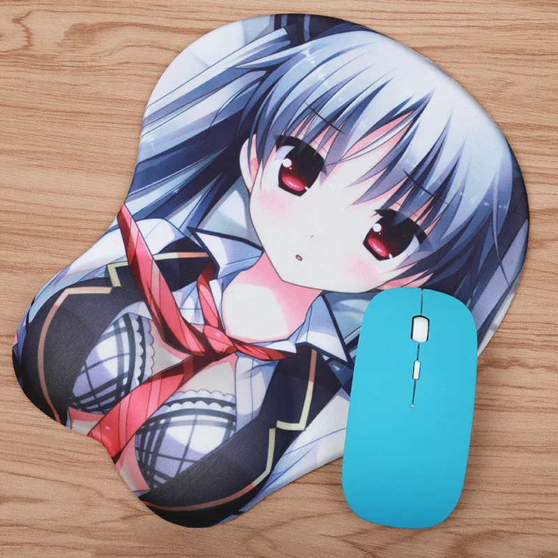 FFFAS Anime 3D Mouse Pad Wrist Rest Soft Silica Gel Breast Sexy Hip Mice Ma...