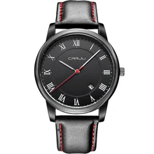 2016 Nueva Marca de Moda de Lujo de Los Hombres Relojes Correa de Cuero de Cuarzo Relojes Deportivos Hombres de Negocios Casual Relojes Relogio masculino