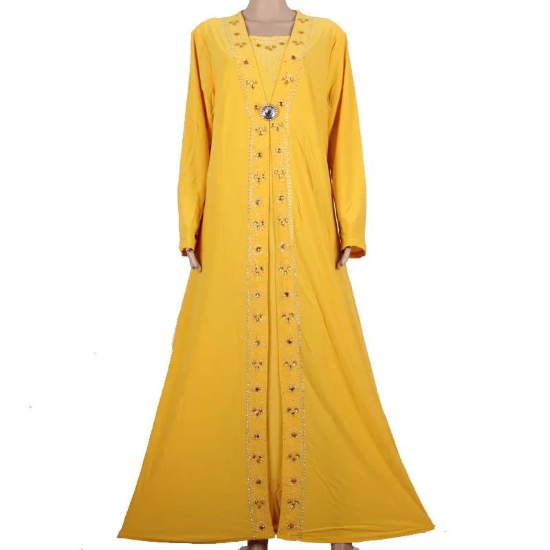 Islamic Clothing for Women Muslim Abaya Dress Beading Design Modest ...