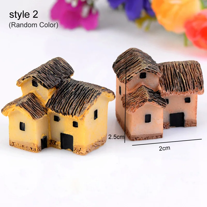 Искусственная башня для бассейна, миниатюрные фигурки, миниатюрный домашний декор, 1 шт., винтажный Сказочный Сад - Цвет: D style 2