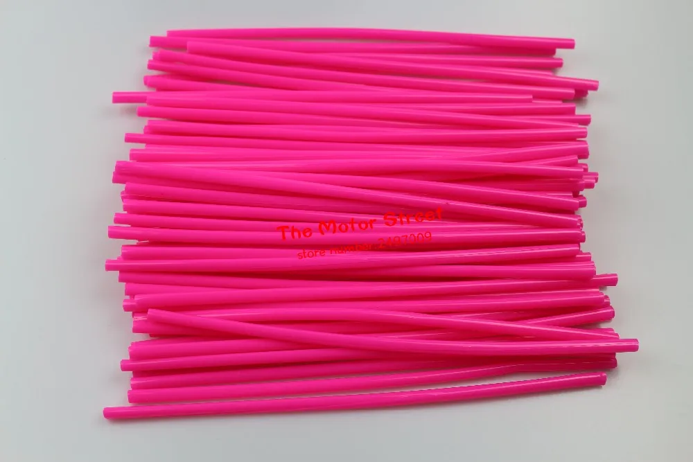 

Pink Bike Motorcycle Mountain Bike MTB Wheel Modification Spokes Sleeve Tube Safety Snap-On Clip Tube Safety Warn