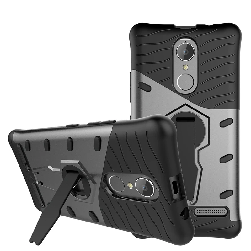 

PC Plastic Rotating Stand Case For Lenovo K5 Note K5 Note 2018 2 in 1 Case For Lenovo K6 K6 Power Hard PC+Soft TPU Hybrid Coque