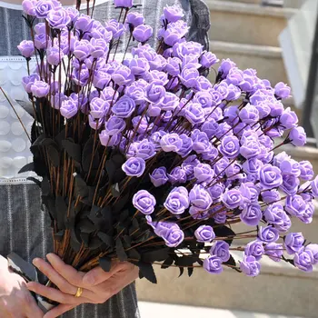 

New 15 Heads Elegant Beautiful European Artificial Rose Simulation Silk Flowers Bouquet Home Party Wedding Decoration Crafts