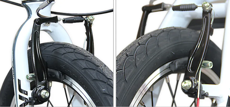 The new 14-inch aluminum alloy folding bike Ultralight JAVA X3 Double Brake bicycle