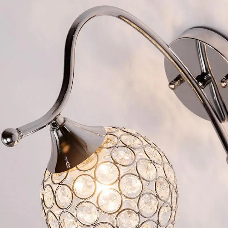 Современный простой подход создать Творческий Хрустальный Настенный светильник лампа-фонарик для лампы фон Wallway лампа для создания модного маникюра E27 светодиодный настенный светильник