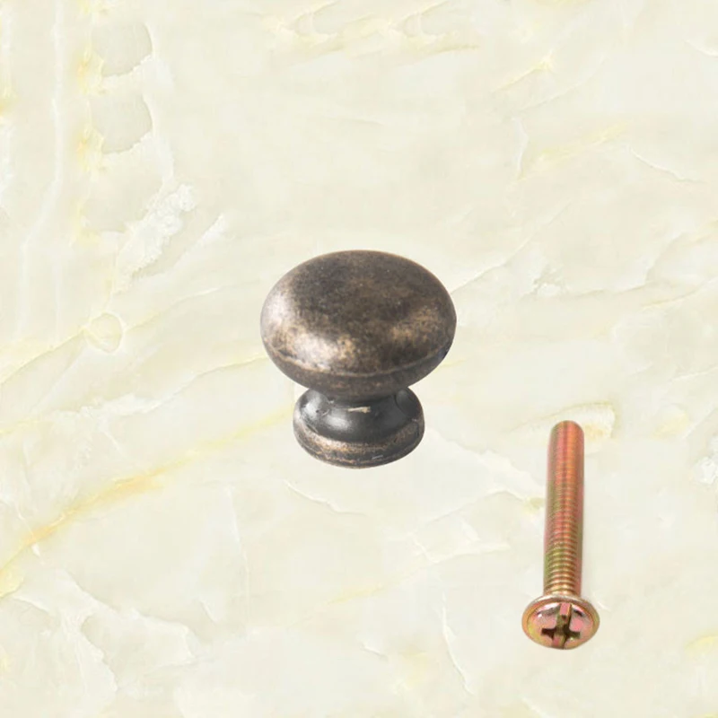 

PULL HANDLE Brass Metal Kitchen Cupboard/Cabinet/Wardrobe Door Knob +Screw