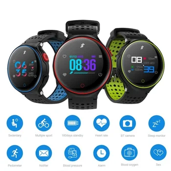 

IP68 Waterproof X2 Plus Sports Fitness Bracelets Bluetooth Smart Watch Connected Blood Pressure Heart Rate Monitor SmartWatch