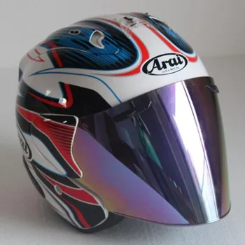 

Blue color newest motorcycle half helmet adjustable size Unisex protection open face casque casco gear head helmets
