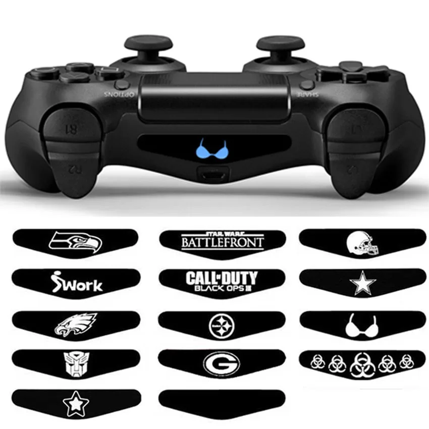 AOXO 2 PCS Game Light Bar Vinyl Led Stickers Decal For Sony Playstation