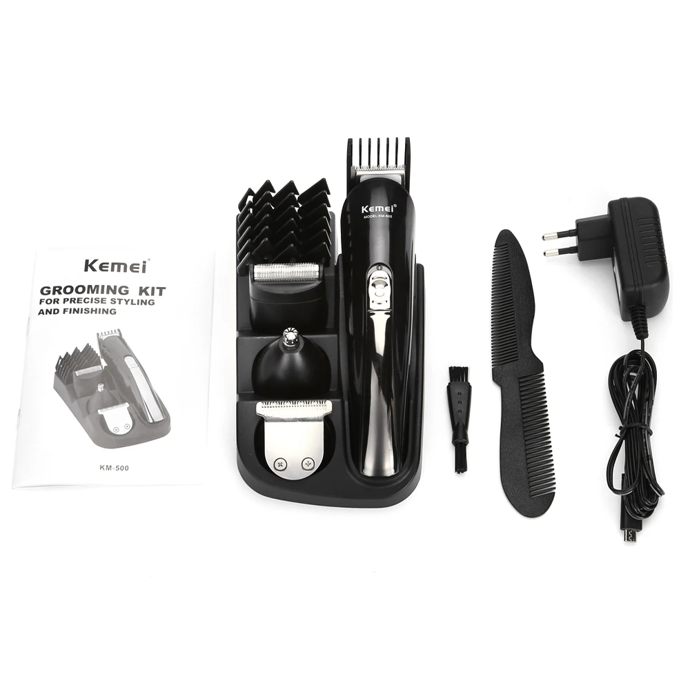 Kemei KM 500 Multifunctional 8 in 1 Electric Hair Trimmer Clipper