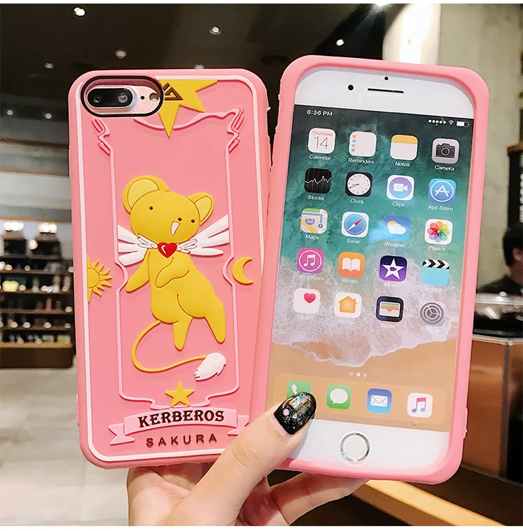 

For iphone X 8 7 6 6s plus case pink sakura cover For iphone 8 plus soft case For iphone 7 plus 6 6s silicone shockproof cover