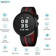 Время владельца V06S умный Браслет крови Давление монитор сердечного ритма браслет вызова SMS напомнить Шагомер Секундомер Спорт Smart Band