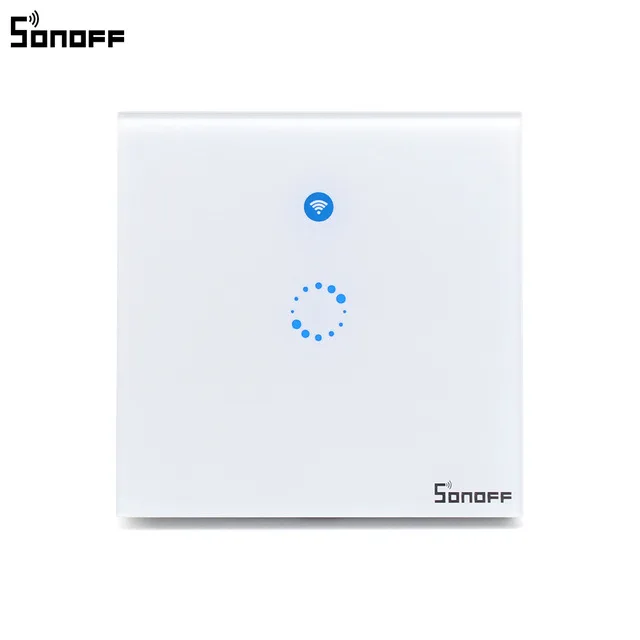 Интеллектуальный выключатель света Sonoff T1 Smart WiFi RF/приложение/сенсорный экран Управление настенный светильник Переключатель 1/2/3 банда 86 Тип UK Панель настенный сенсорный светильник переключатель умный дом пульт дистанционного управления - Комплект: Sonoff UK T1 1C