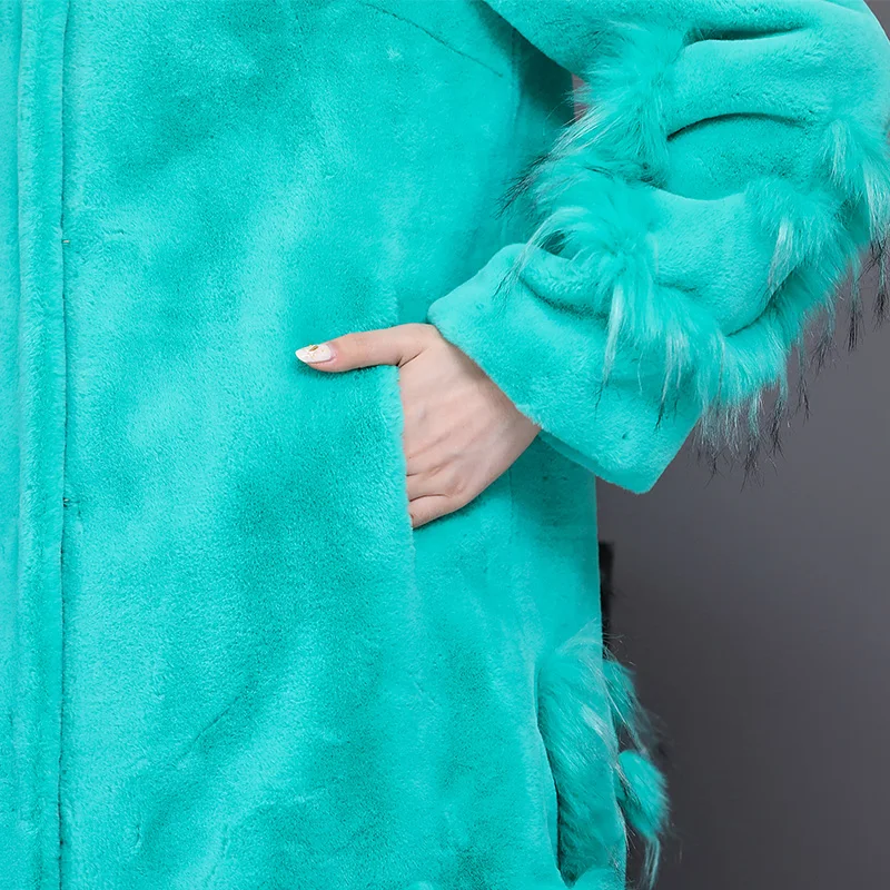 Nerazzurri, большой размер, пальто из искусственного меха, женское, длинное, пушистое, размера плюс, из кусков, меховая верхняя одежда, xxxl, 5xl, 6xl, теплое, зимнее, модное пальто