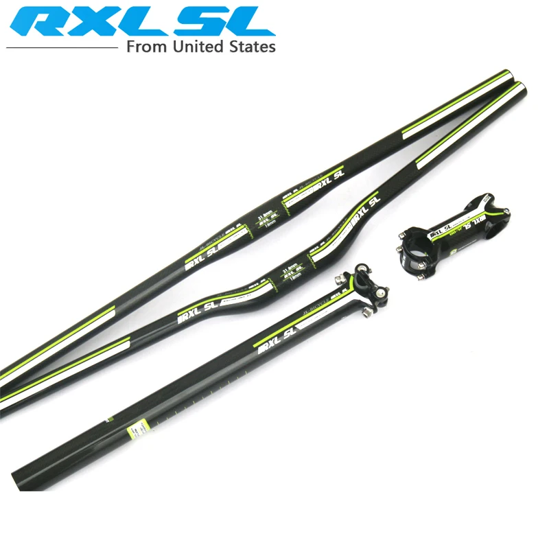 Carbon Stem Handlebar Bicycle Carbon MTB Handlebar...