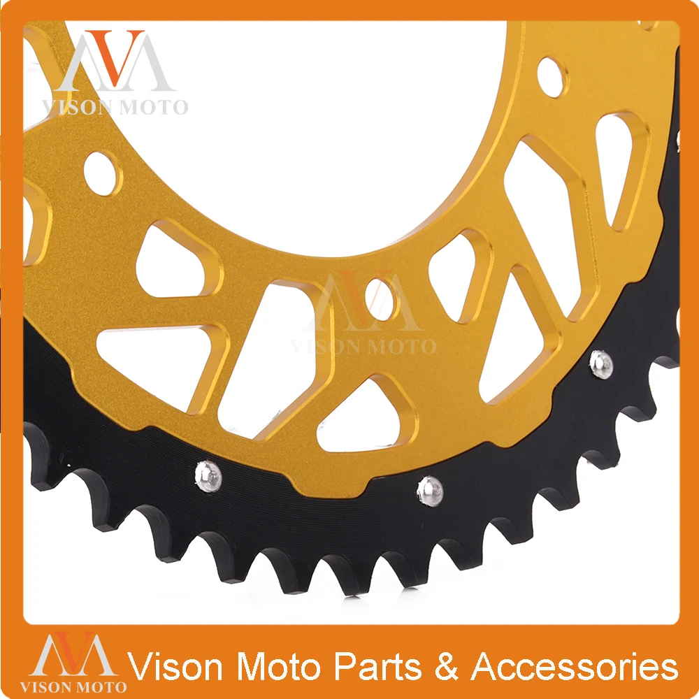 Задняя звездочка цепи CNC 42T 47T 48T 49T 50T 51T для Suzuki TSR DR DRZ RM RMX RS 125 200 250 350 400 450 RM125 RM250 E