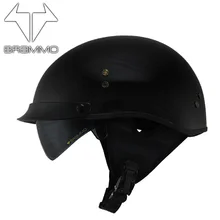 Genuine carbon fiber BRAMMO for Vintage Harley motorcycle helmet and half helmet motorcycle helmet personality super light