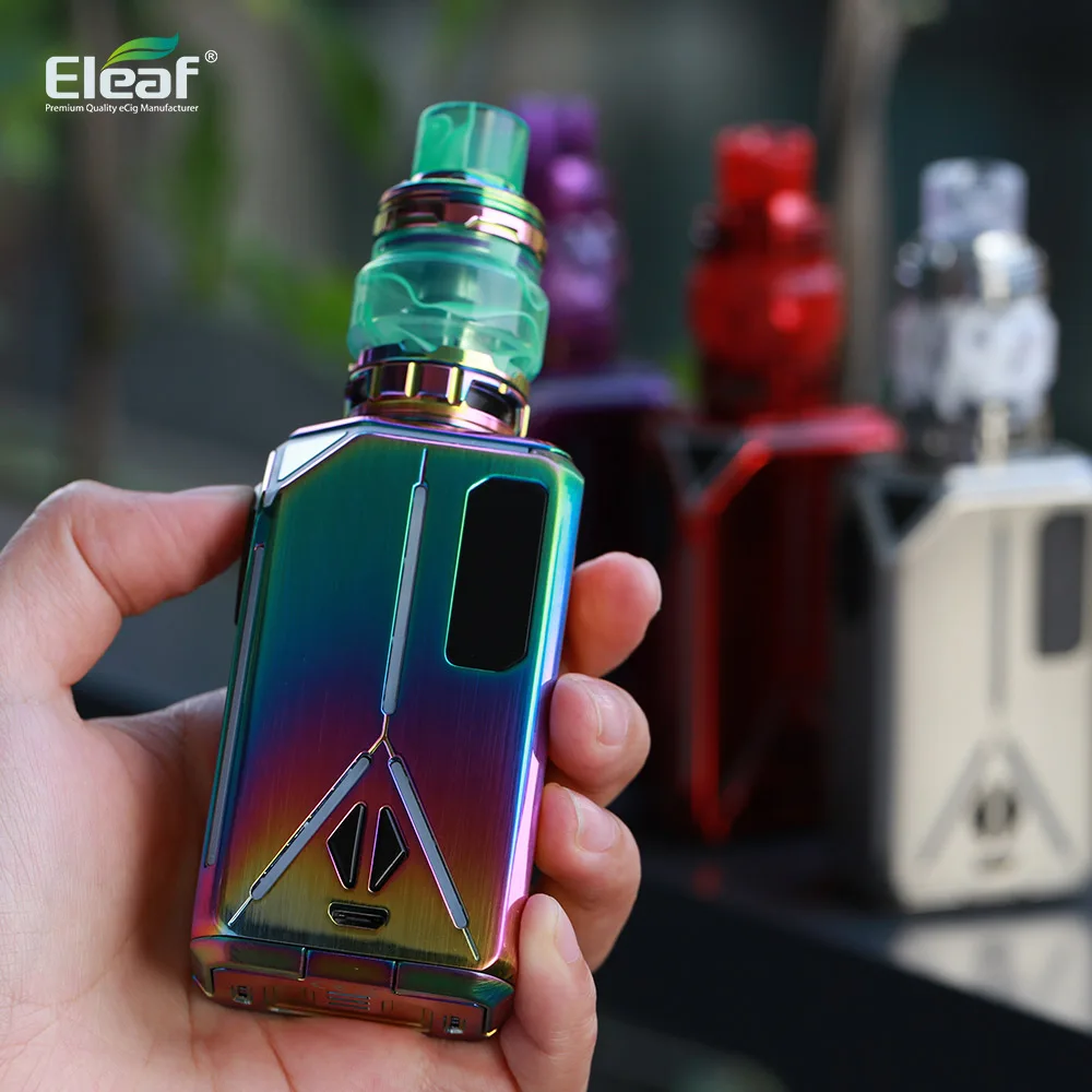 

Original Eleaf Lexicon ELLO Duro Pmma 6.5ml Kit With 235W Lexicon Box MOD Fit For Dual 18650 Tank HW-Net and HW-Multiehole Coil