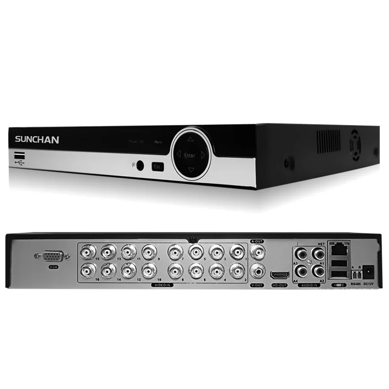 

SUNCHAN 1080P 16CH CCTV DVR DVR 5 IN1 VGA HDMI Security System 16 Channel AHD Digital Video Recorder