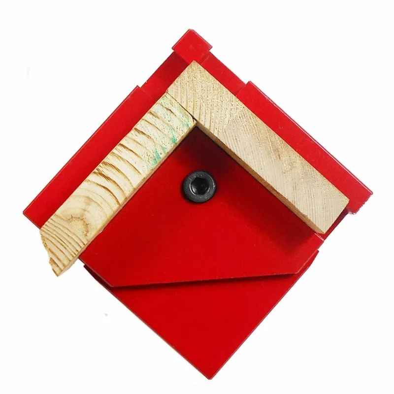 

Woodworking Wood board splice connection positioner retainer fastening template mould 90 degree right angle imposition tool