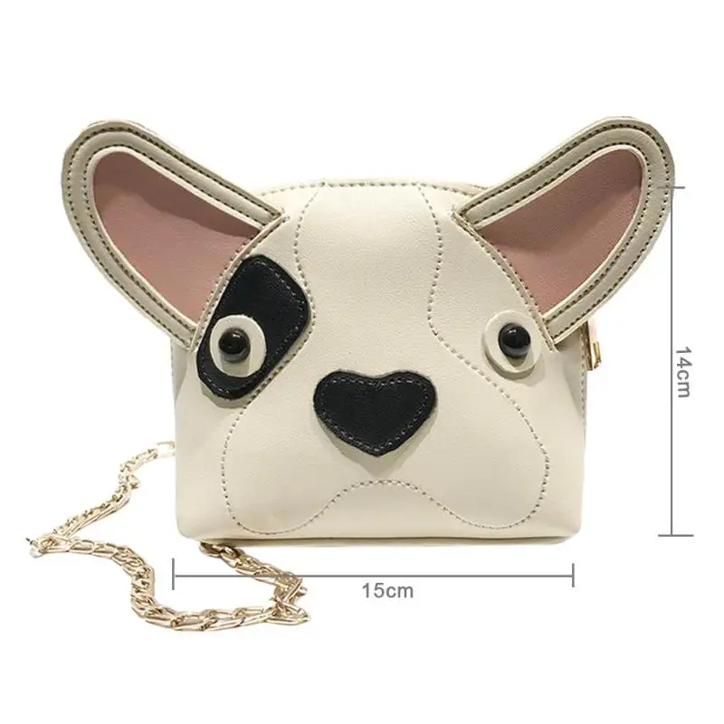 Acheter Forme De Chien Mignon Pu Sac à Main En Cuir Mode Fille Enfant Longue Chaîne Bandoulière Sac Designer De Mode Messager Sacs Pour Bébés Filles