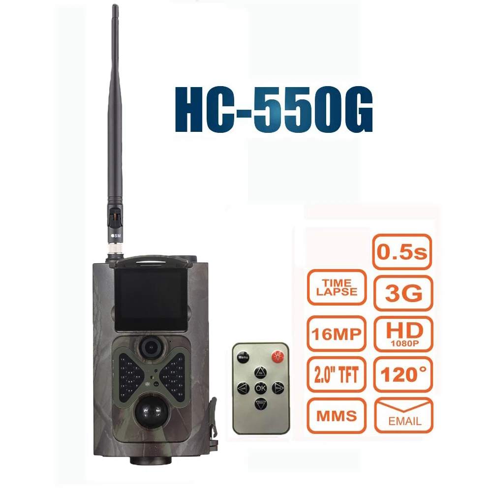 16MP 1080P охотничья тропическая камера 3G MMS/SMTP/SMS широкоугольная для дикой природы