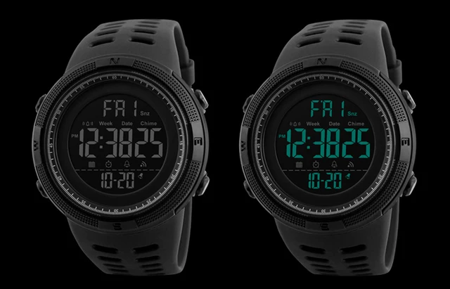 Skmei Luxury Brand Mens Sports Watches Dive 50m Digital LED Military Watch Men Fashion Casual Electronics Wristwatches Relojes -