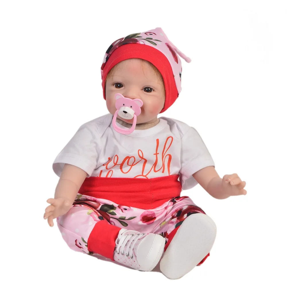 KEIUMI новый дизайн 22 дюймов Reborn Baby Doll ткань средства ухода за кожей Реалистичные модные Детская кукла «Принцесса» Игрушки для детей день