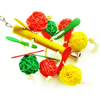 

2PCS/LOT Bird Parrot Wooden Toy for Lovebirds Cage Supplies Pet Products Accessories