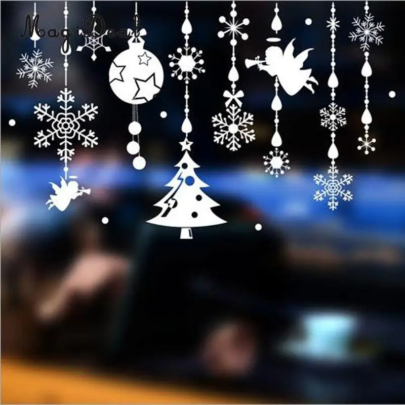 MagiDeal Reusable Christmas Jingle Bell Window Sticker Self Clings Decorations | Дом и сад