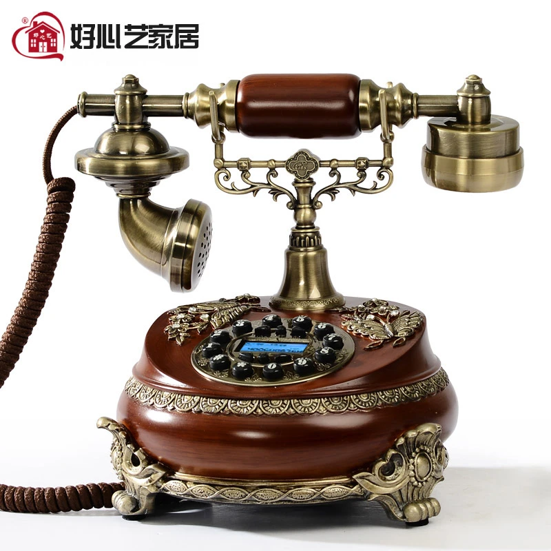良いアートヨーロッパアンティークファッションかわいいヴィンテージ家庭用電話固定電話着信音ホームダイヤル番号 Number Number Home Aliexpress