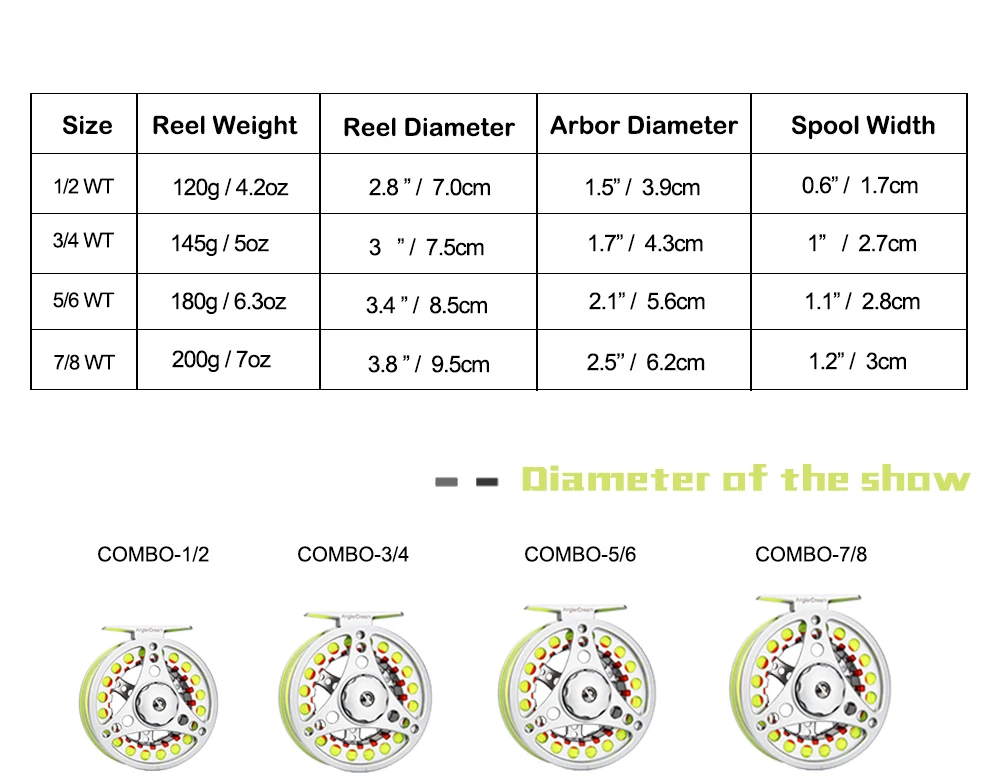 1/2/3/4/5/6/7/8 WT Летать Reel комбо серебро большой беседка Алюминий Рыболовная катушка с WF Fly Line опорная линия 9FT зауженный лидер