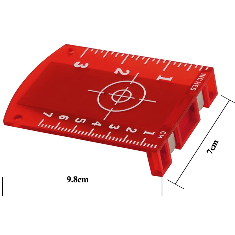 Без заусенцев Магнитная Лазерная цель панель с карточками для красного зеленого лазерного уровня