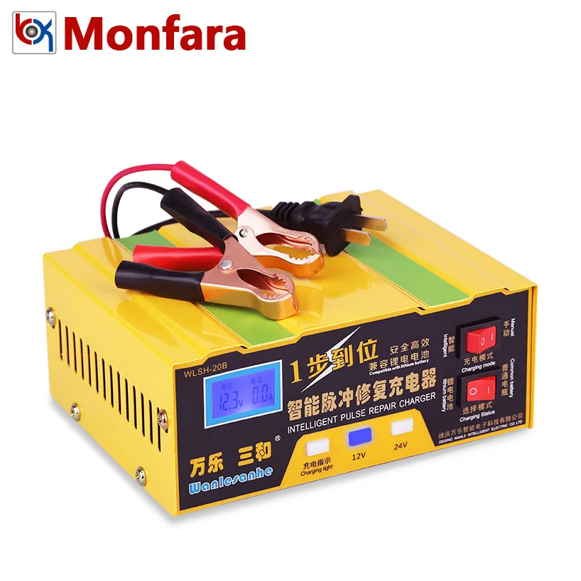 12 V 24V смарт двигатель автомобиля зарядное устройство 12 Вольт литий ионный аккумулятор Интеллектуальная Зарядка питания автоматическая зарядка 8A 10A 100AH|ЗУ для аккумуляторов| | АлиЭкспресс
