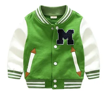

High-qualit spring autumn kids Cardigan Baseball Shirt coat casual fashion cotton boy girl clothes baby Button Children clothes