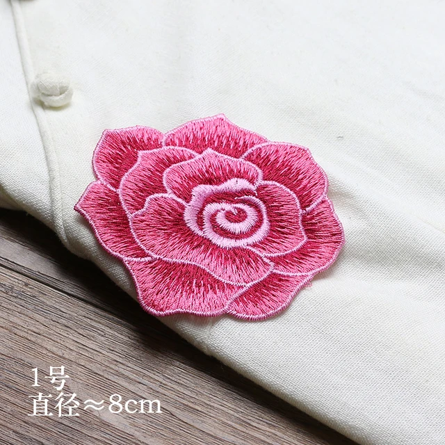 Buy AHYONNIEX 8 Colors Small Embroidery Flower Patches Iron on Applique for  Clothes Accessory Iron Patches for Clothing Online - 360 Digitizing -  Embroidery Designs