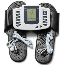 Электрический стимулятор мышечный массажер тапочки электрод колодки Расслабление тела Пульс Tens акупунктурная терапия цифровая машина