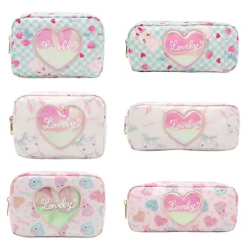 

Sell at a loss! Women Cute Heart Rabbit Makeup Bag Cosmetic Case Storage Organizer Travel Tool Girl Lovely Cosmetic Bags