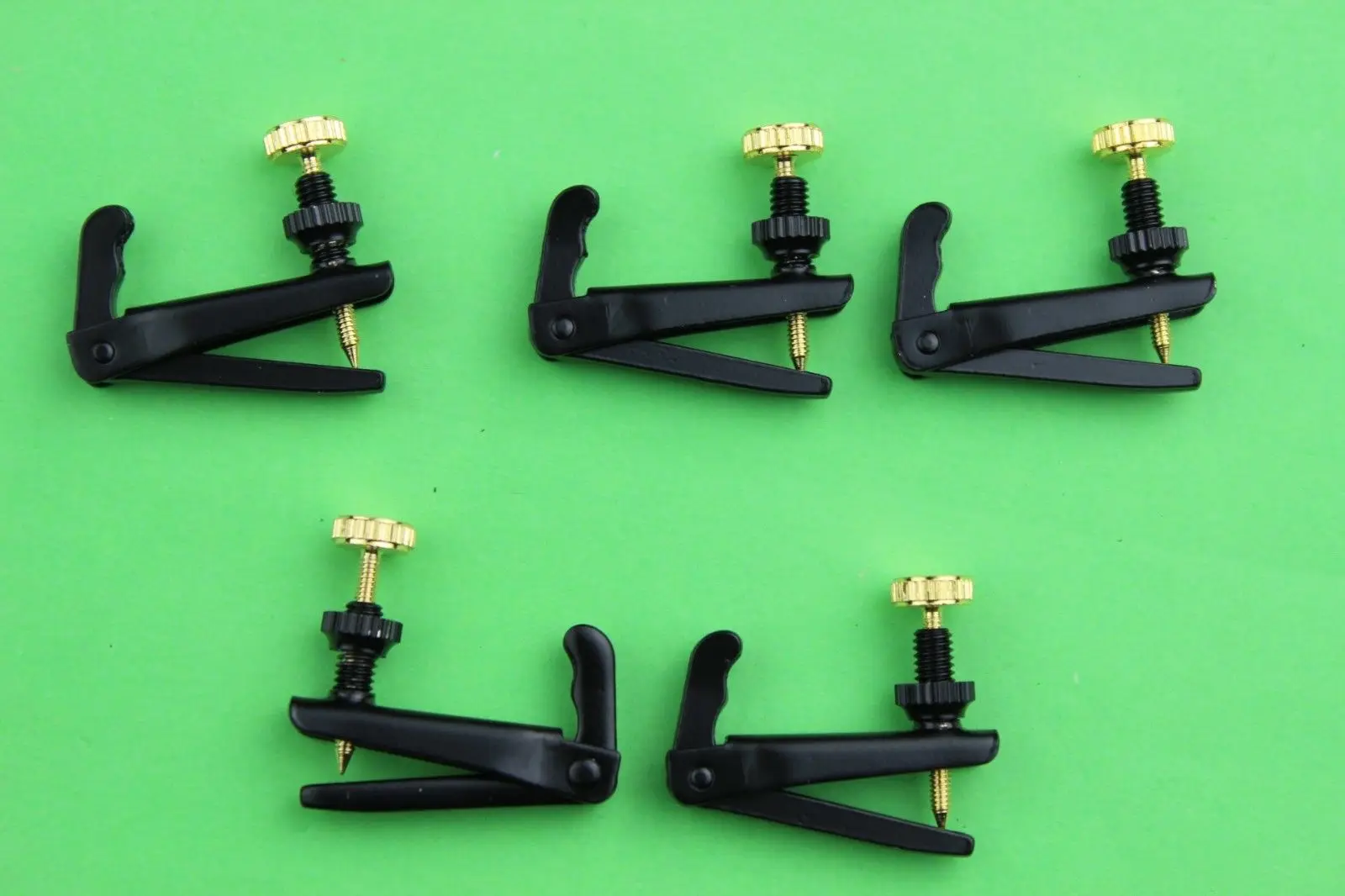 50pcs New Good Violin Black Fine Tuners 4/4 Size, Violin Parts