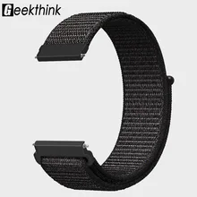 22 мм 20 мм Универсальный Дышащий нейлоновый ремешок для часов samsung gear S3 S2 классический спортивный сменный ремешок для часов регулируемое закрытие