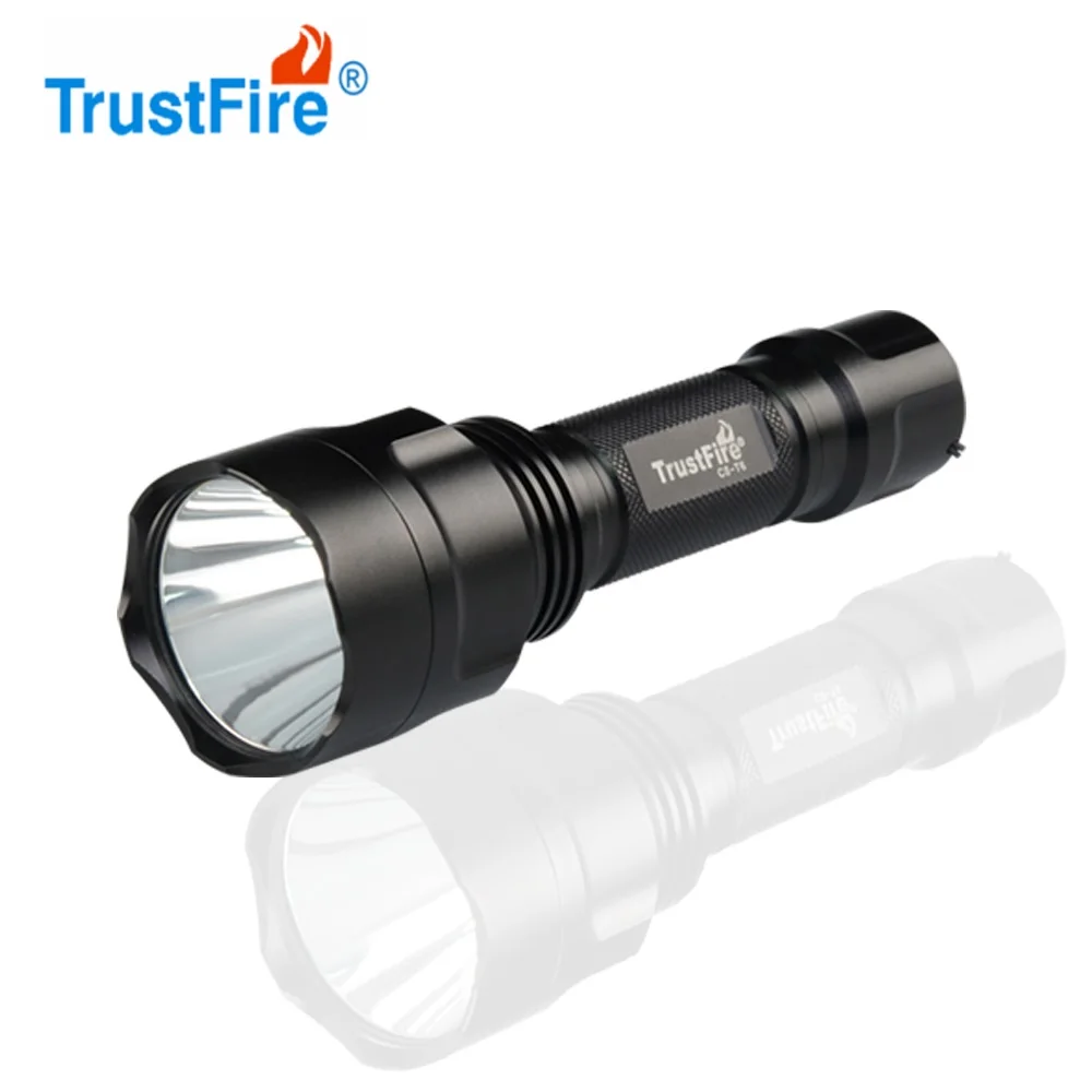 TrustFire C8 T6 XM L2 светодиодный тактический фонарь 1000ЛМ мощный 5 режимов
