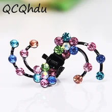 6 шт./1 упаковка свадебные заколки для волос женские Мини-Головные уборы Стразы Снежинка заколки для волос цветок шпильки для волос аксессуары