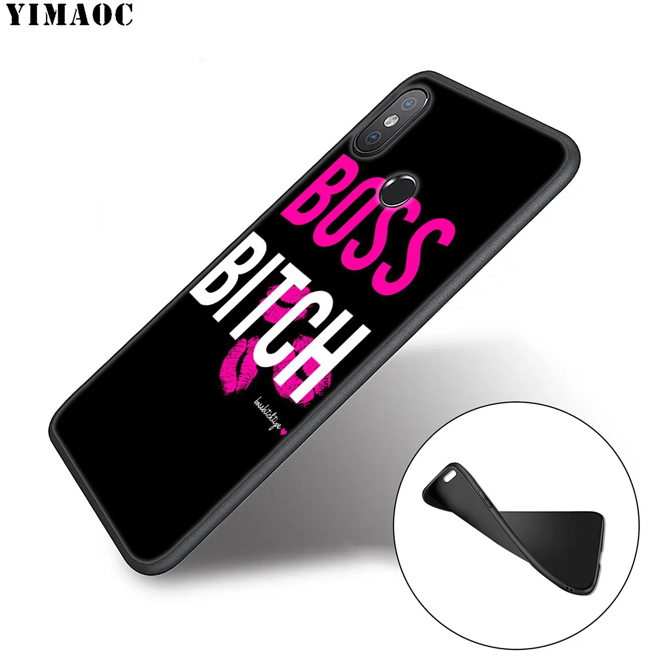 Мягкий силиконовый чехол YIMAOC розового цвета для Xiaomi Redmi K30 K20 Note 8 8T 7 5 6 Pro Mi из ТПУ с