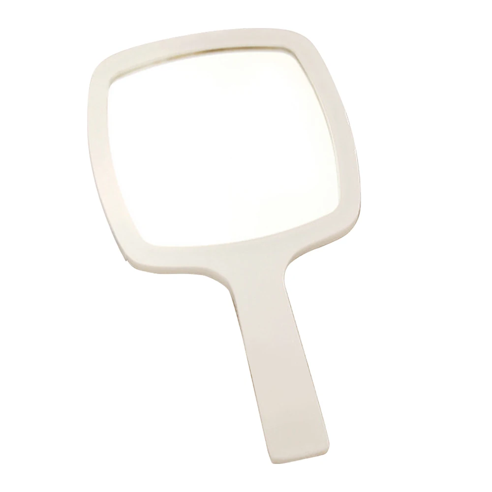 2 Colors New Fashion Portable Makeup Mirror Vintage Hand Held Cosmetic Mirrors Rectangle Pattern HD Beauty 2