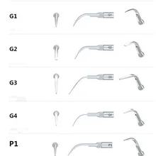 5 шт./лот, ультразвуковые наконечники для зубного скалера G1 G2 G3 G4 P1, очищающие зубы, стоматологическое оборудование, инструменты для стоматологии