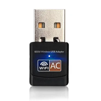 

by dhl 50pcs 2.4GHz 5GHz Mini Network Card Wireless USB WiFi Adapter Computer 600mbps WiFi antenna Dual Band 802.11b/n/g/ac