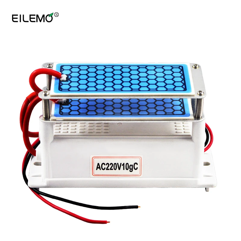 Baratos Eilemo 10000 mg generador de ozono 10g 220 V 110 V DIY purificador de aire para el hogar doble integrado largo vida de la placa de cerámica